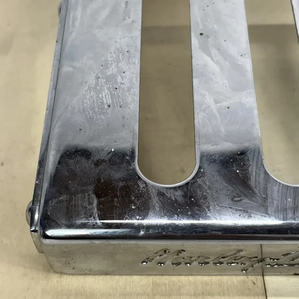 Vintage 1986 Harley-Davidson Motorcycle Chrome Luggage Platform Rack